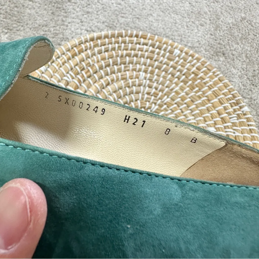 Salvatore Ferragamo Women’s Gancini Espadrilles Flats Shoes Slip On Suede 8B - Image 12