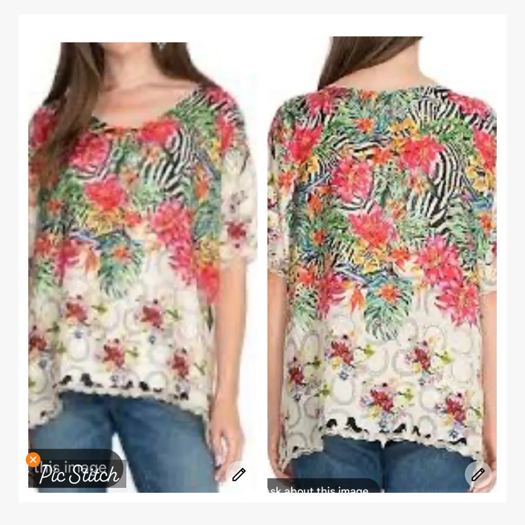 Johnny Was Sea Biscuit Bamboo Tee - Image 2