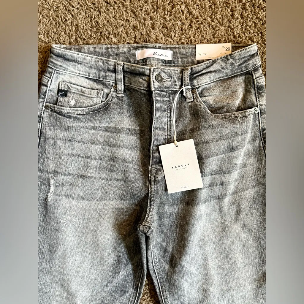 KanCan Light Gray Skinny Jeans - Image 2