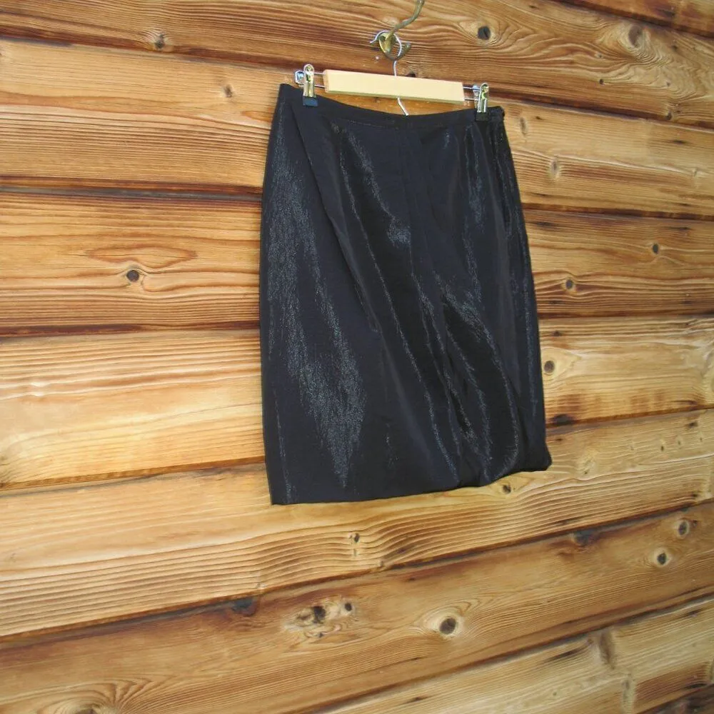 Acne  A/W 09 Black Pleated Drape Skirt - Image 5