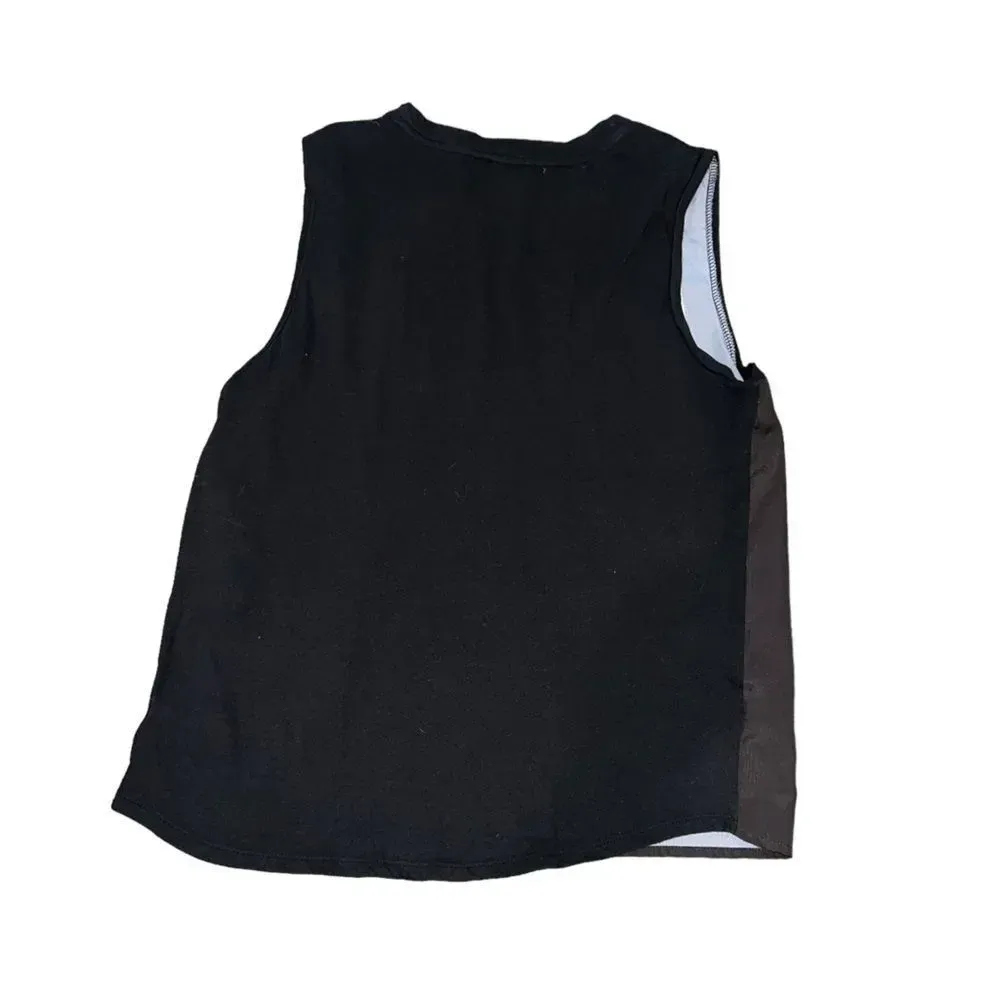 Women's Express Black Top Out Till Dawn Silky‎ Size Small - Image 3