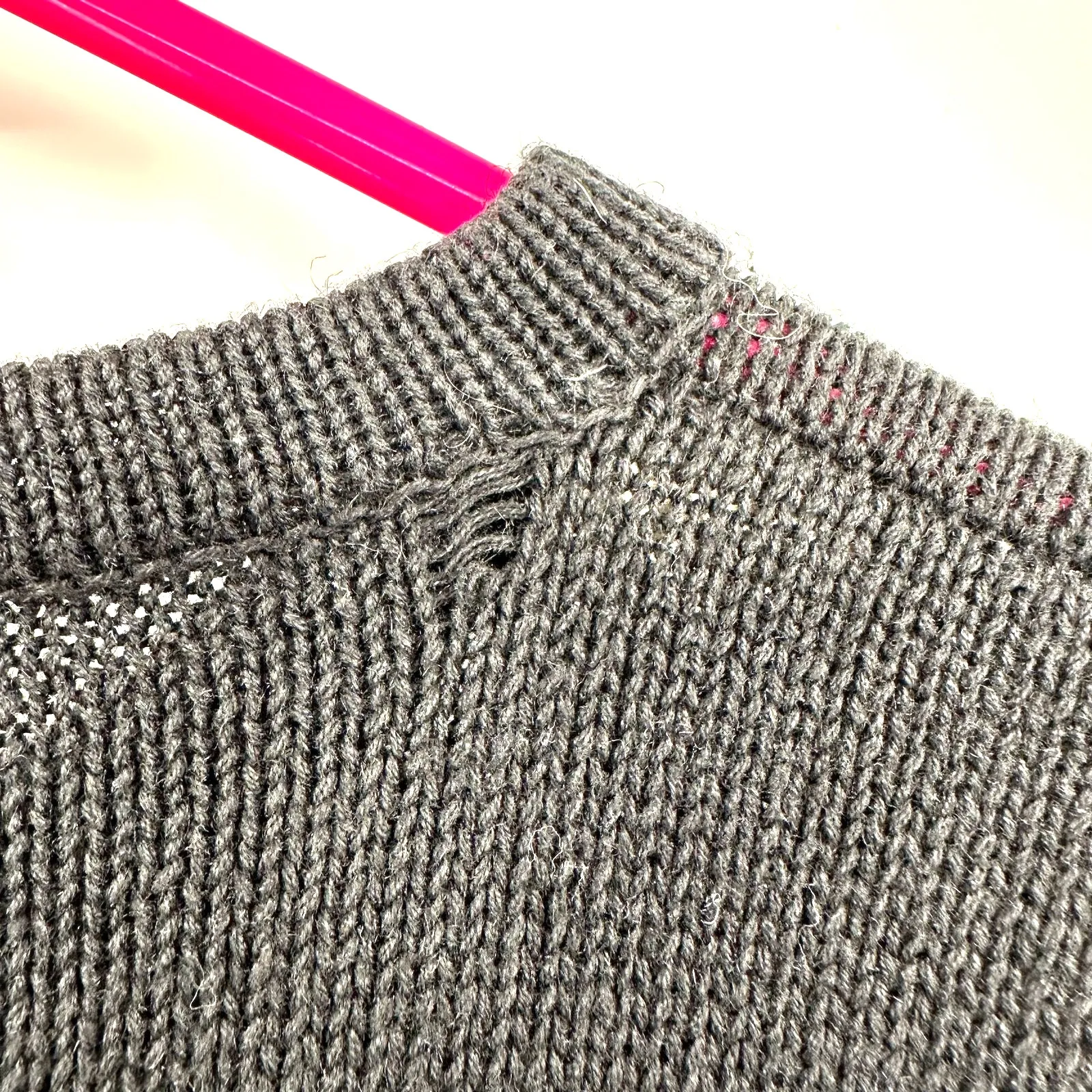 Cezanne Size Medium Sweater Black Gold Stripe Chunky‎ Knit Pullover Winter Ramie - Image 3