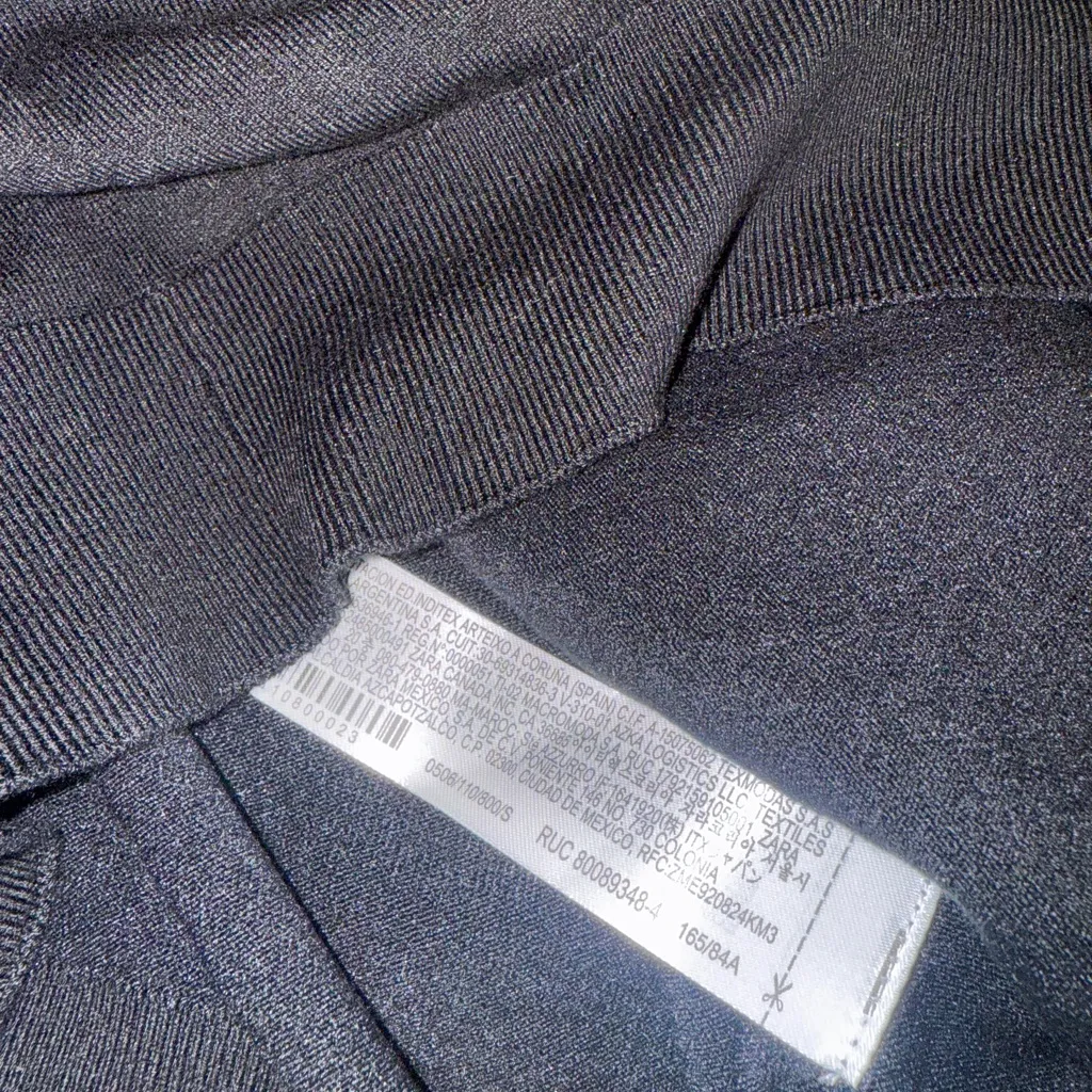 NWT Zara Black Knit Cardigan with Gold Buttons - Image 9