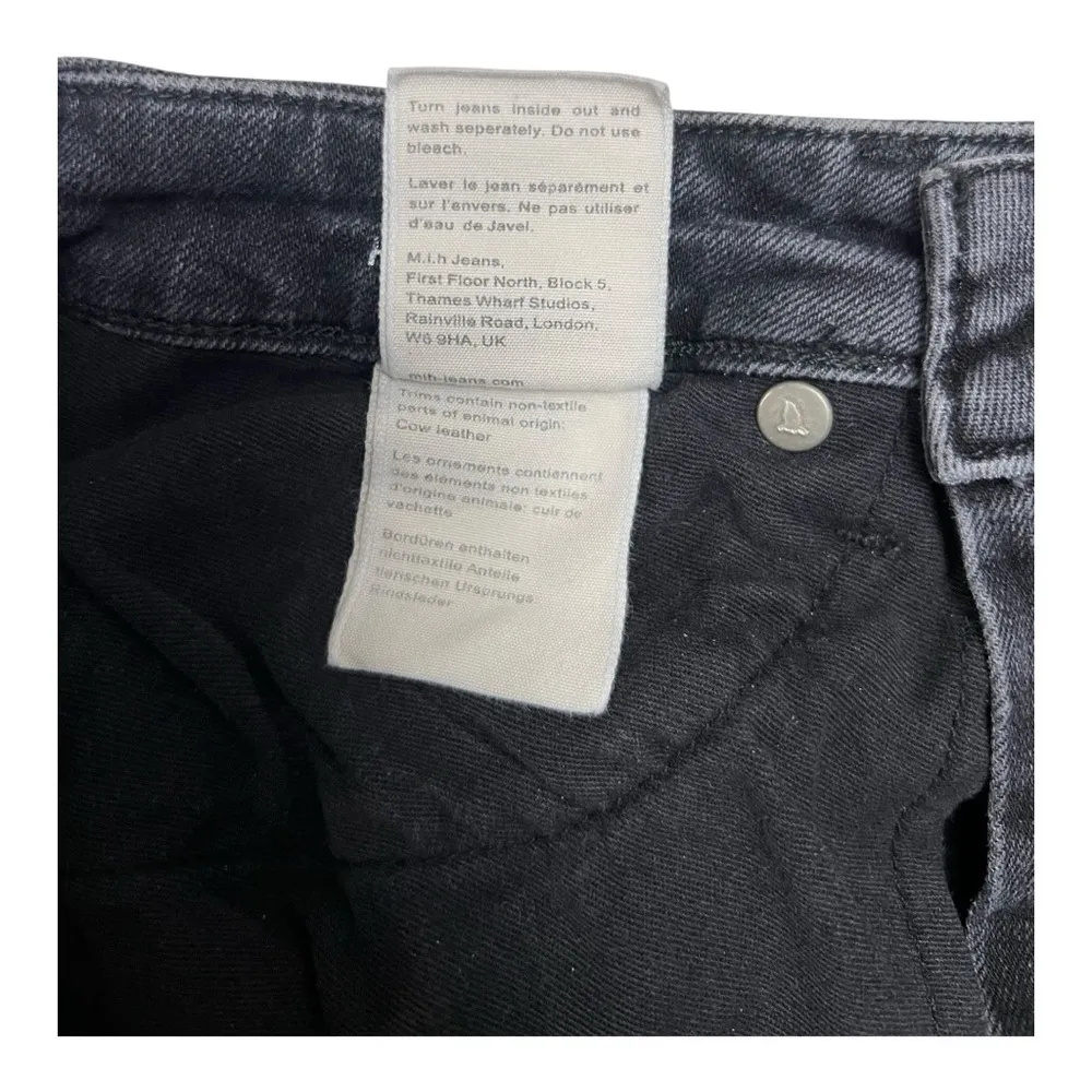 M.i.h Jeans Black Daily Jean Leonard High Rise Straight Size 27 - Image 9