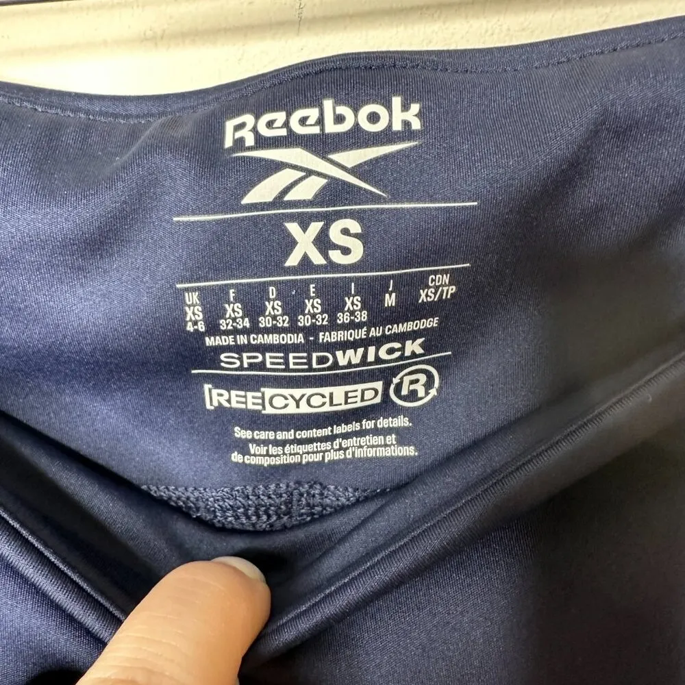 Reebok Blue SpeedWick Leggings Women's XS - Image 2