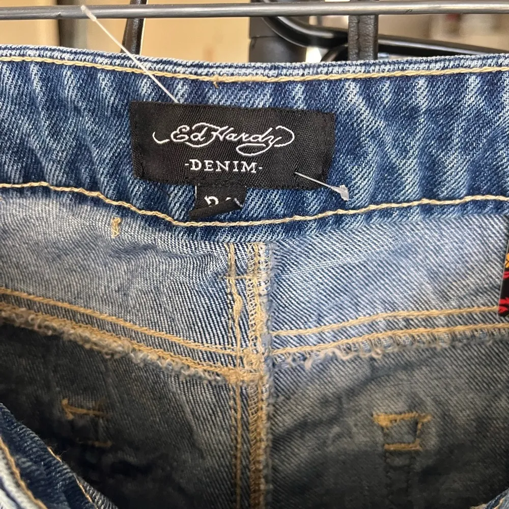 ✨ NWT Ed Hardy "Multi Tattoo" Wide Leg Jeans - Iconic Y2K Statement Denim! ✨ - Image 3