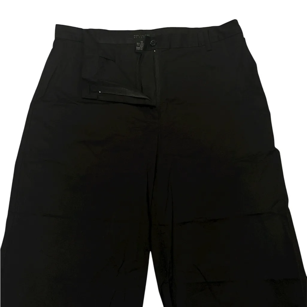 The Limited Black Wide Leg Pants Trousers Women's Size 10 - Image 2