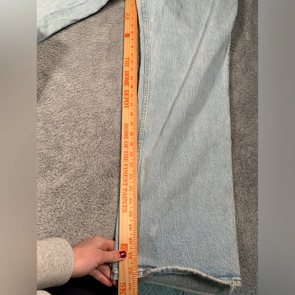 Abercrombie & fitch 90s relaxed jeans high rise Light Blue 32/14R curve love - Image 4