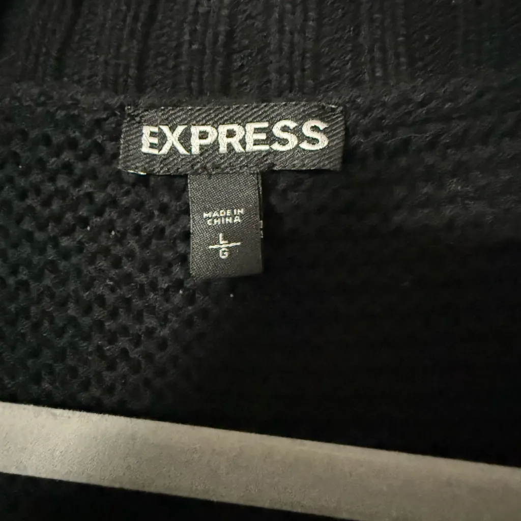 Express Black Sweater Cardigan - Image 2