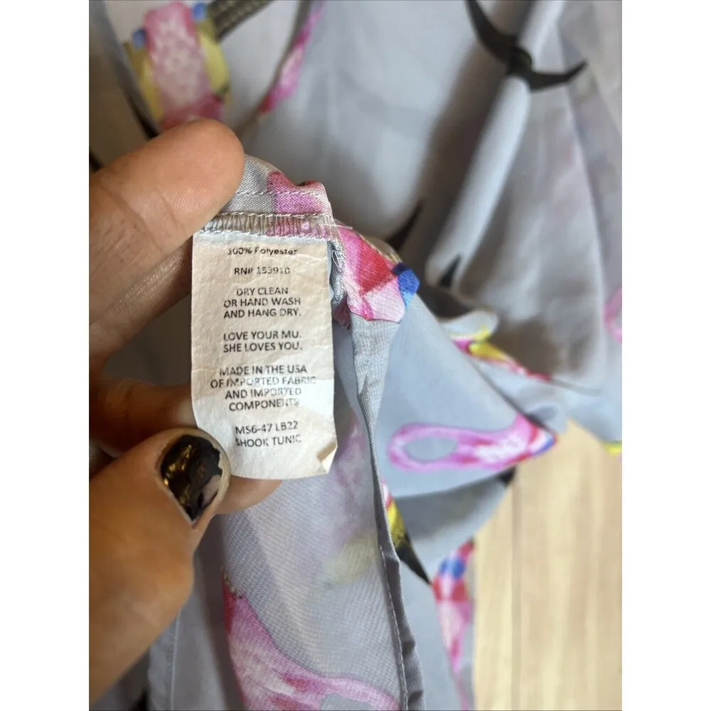 Show Me Your Mumu Lite Brite Skull Bull Tunic Dress Size XS - Image 4