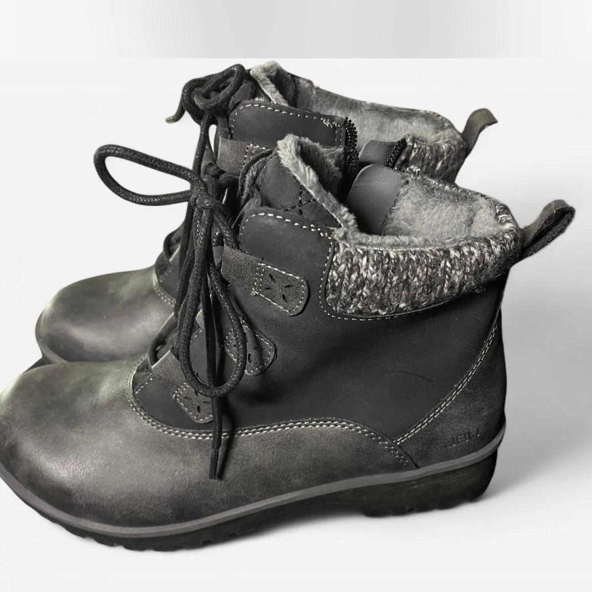 JBU by Jambu Memory foam Grey ankle boots with lace up front, Size 6 - Image 7