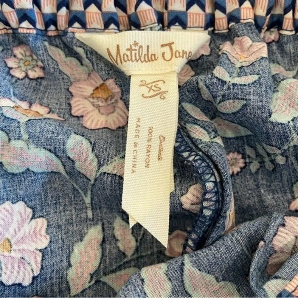 Matilda Jane A Day Off Palazzo Pants with Waist Tie Wide Leg Lounge Cozy Size XS - Image 11