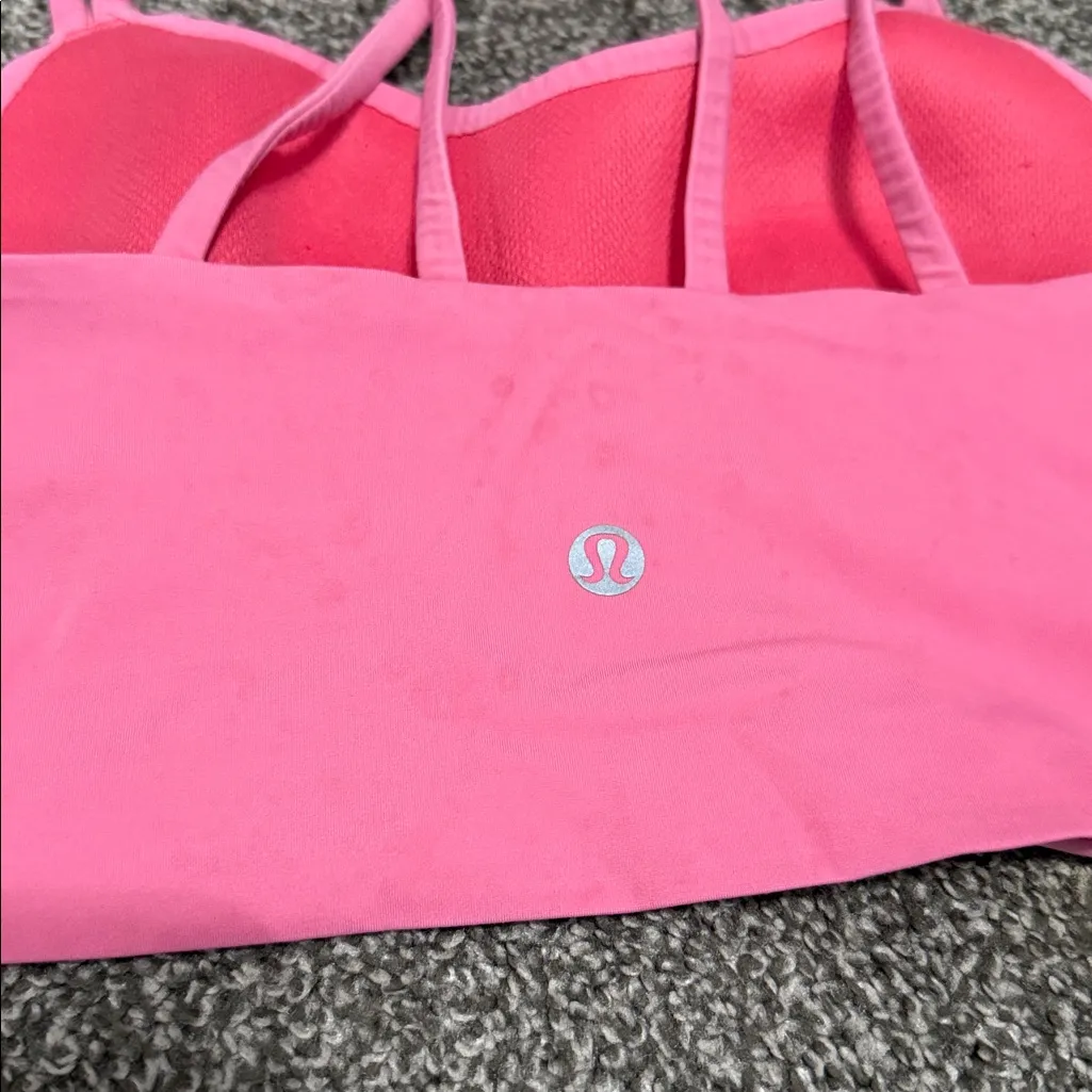Lululemon  Pink Long Line Cloud Bra - Image 3