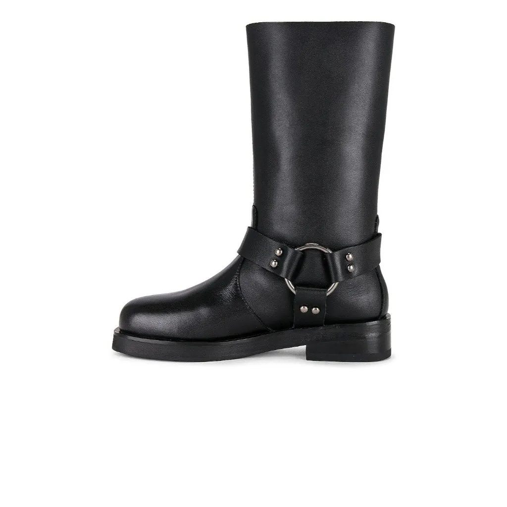 Raye Dakota Moto Boots in Black 10 with box Womens Leather - Image 4