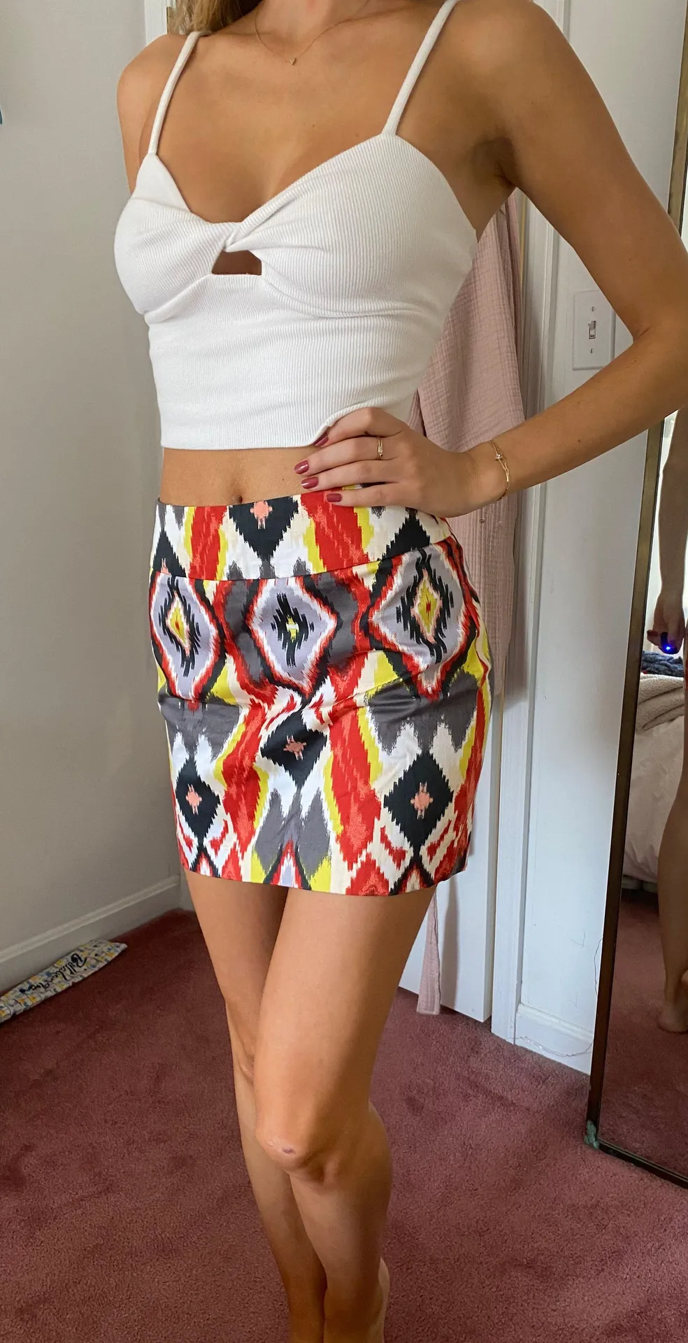 Forever 21 Patterned Mini Skirt - Image 4