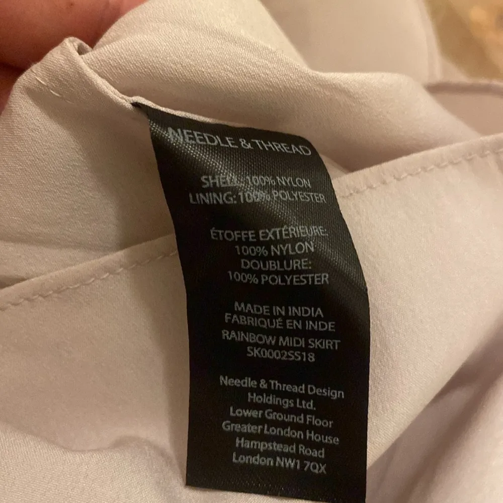 Needle & Thread Purple Woman Rainbow Embellished Ruffled Tulle Midi Skirt Lilac - Image 4