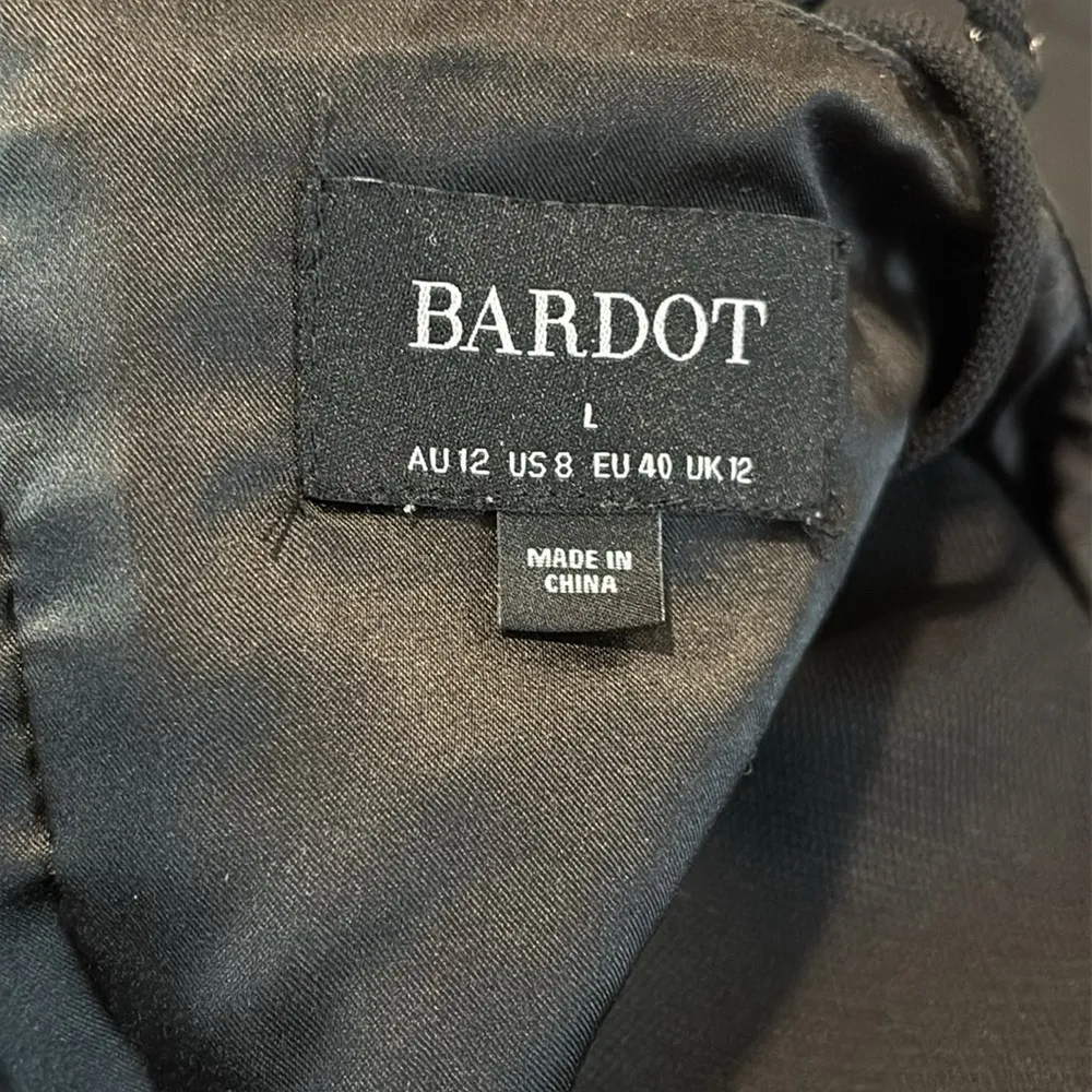 Bardot Womens Black Cut-Out Wide Leg Playsuit Jumpsuit size 8 - Image 3