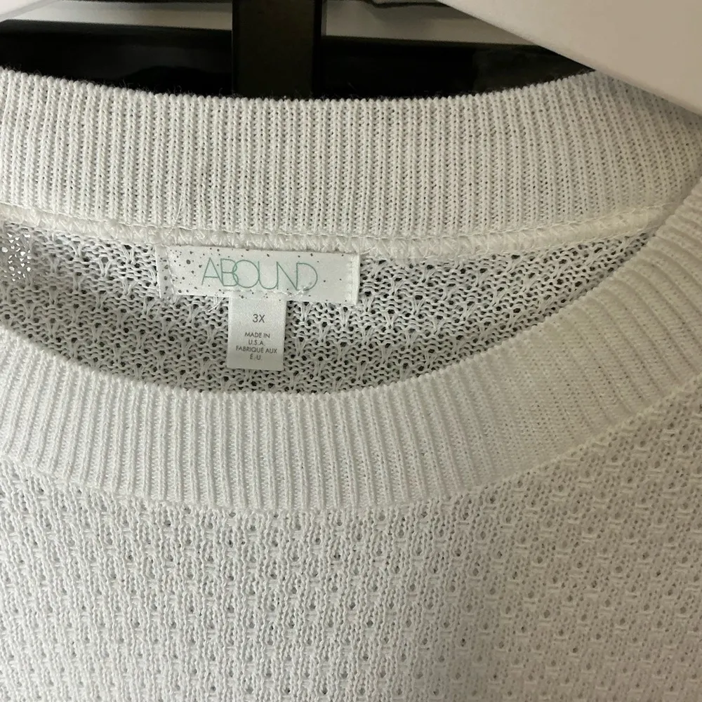 Abound White Crop Sweatshirt Relaxed Fit - Image 3