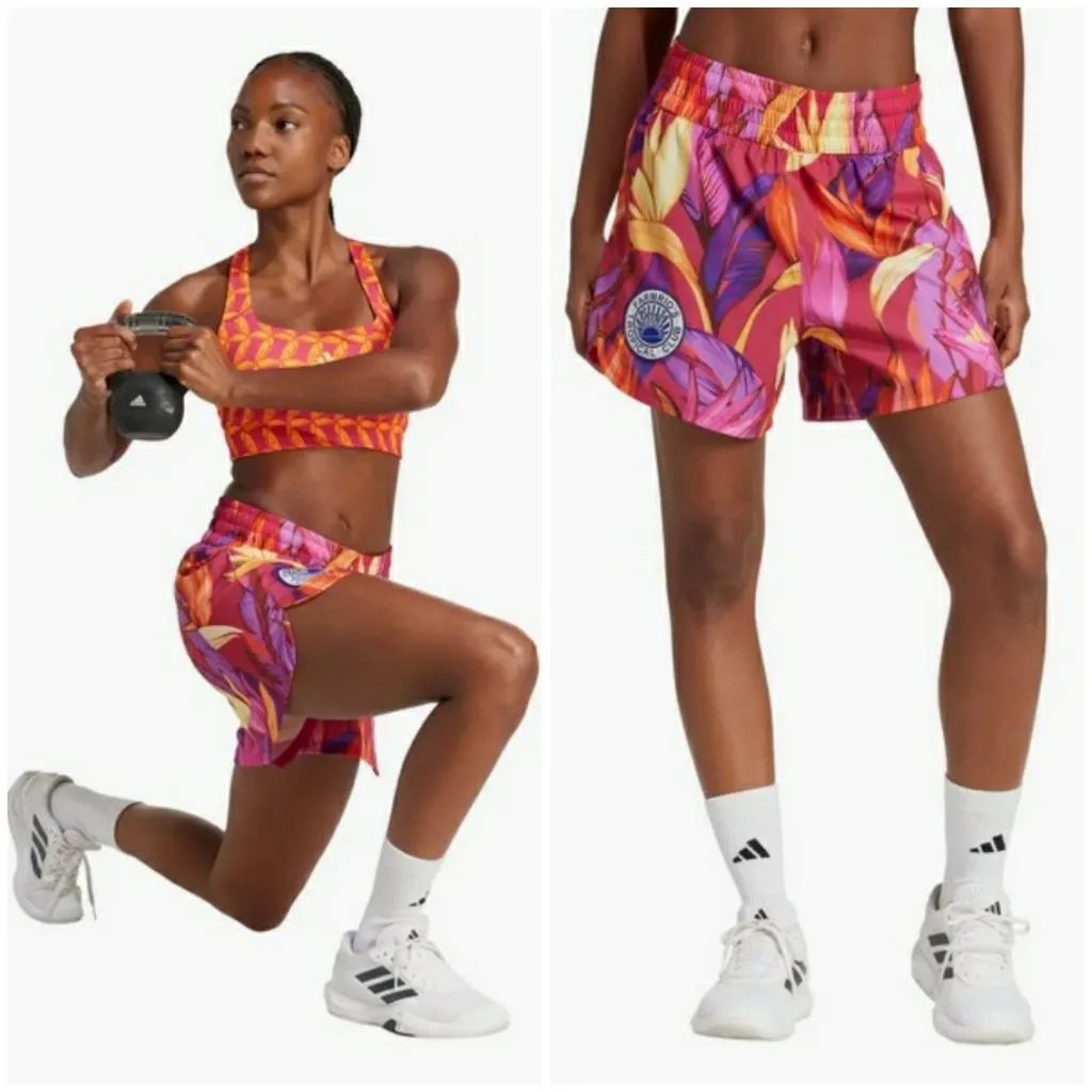 💕ADIDAS x FARM RIO💕 Pacer Shorts Large L NWT - Image 2