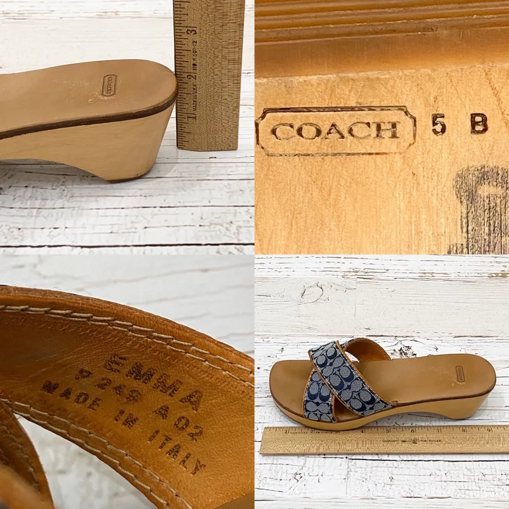 Coach Vintage  “ Emma” Clogs Sandals 5M - Image 7