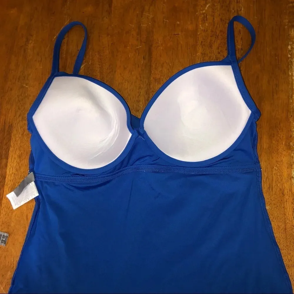 La Blanca "Island Goddess" tankini wrap top,size 6 - Image 5