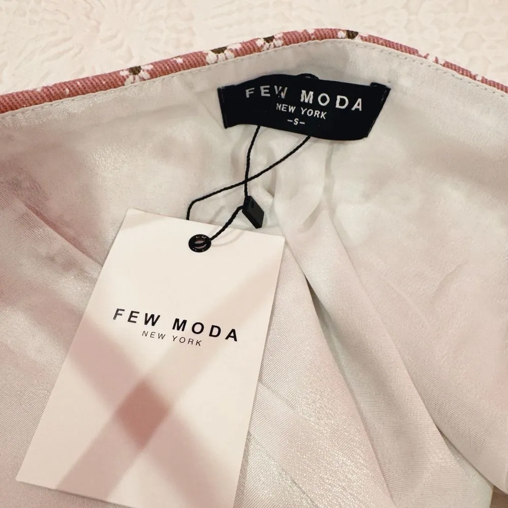 Few Moda NY Floral Two-Piece Pleated Skirt Set in‎ Pink Size Small NYT - Image 7