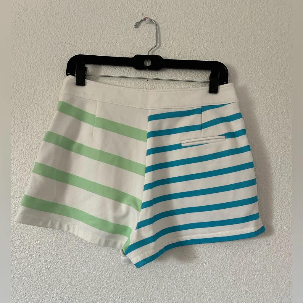 SOLID &STRIPED The Sophie Shorts in Stripe Ocean sz M - Image 5