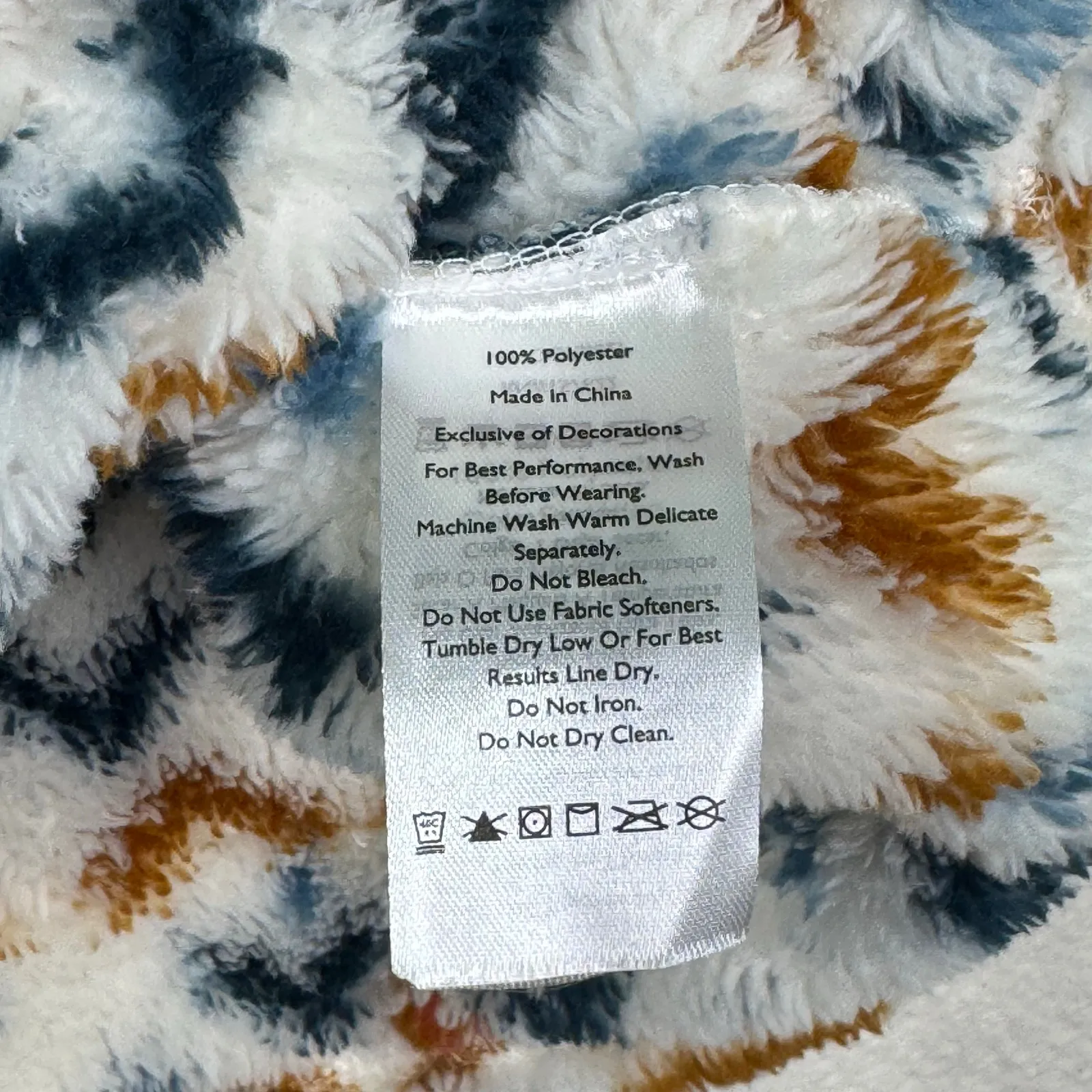 Eddie Bauer Aztec Print Soft Plush Fleece Pullover Sweater 1/4 Zip Size Large - Image 7