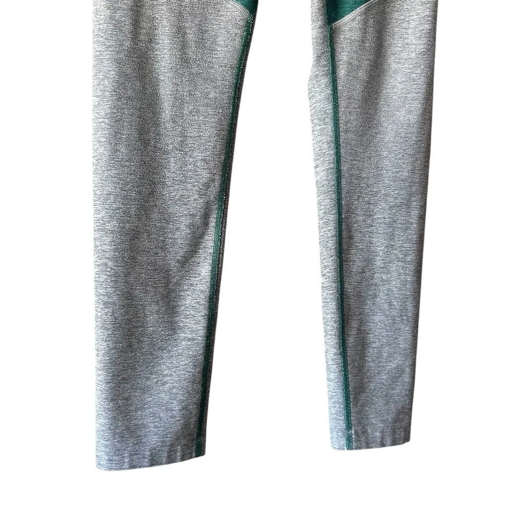 Outdoor Voices Colorblock Warmup Leggings Teal Blue Gray Size Small - Image 4