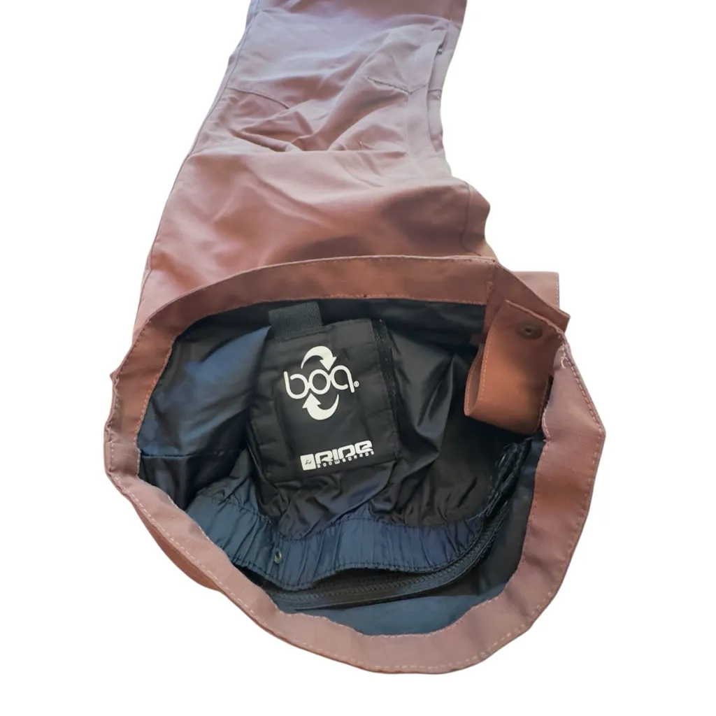 Ride Cappel Women’s Mauve Brown Snowboard Pants S/T Stretch Waist Winter Gear Size undefined - Image 11