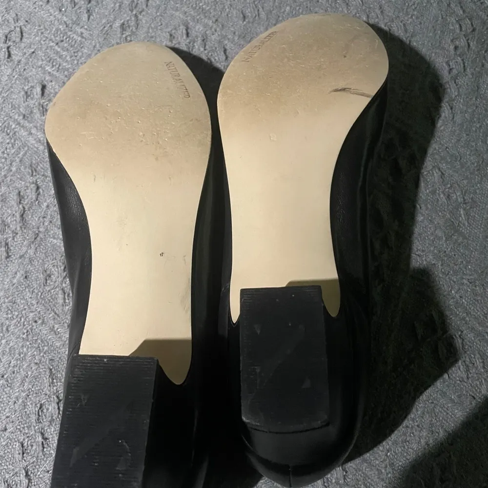 Women vintage Naturalizer LEATHER UPPER Dress Shoes Black   Size 7 - Image 9