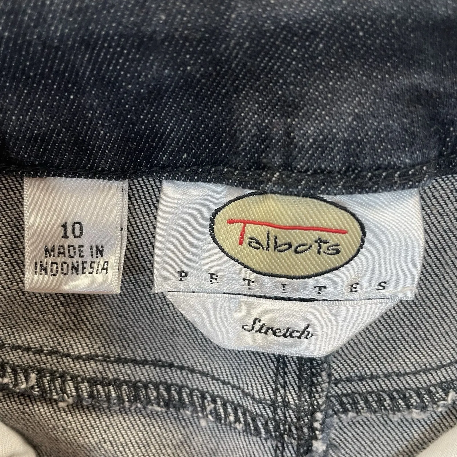 Talbots Petites Womens 10 Jeans Stretch Dark Wash Straight Leg - Image 3