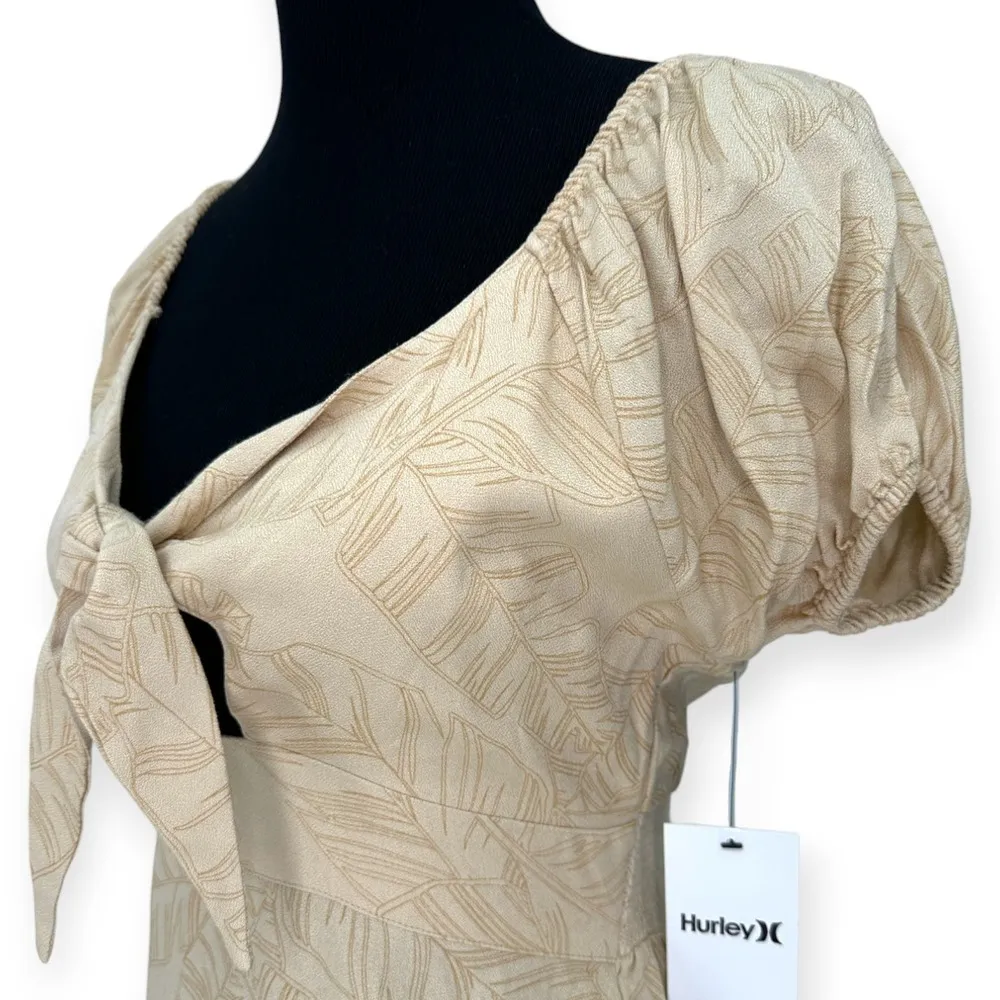 Hurley | NWT | Small | Marshmallow Frondy Flirty Mini Skater Dress - Image 7