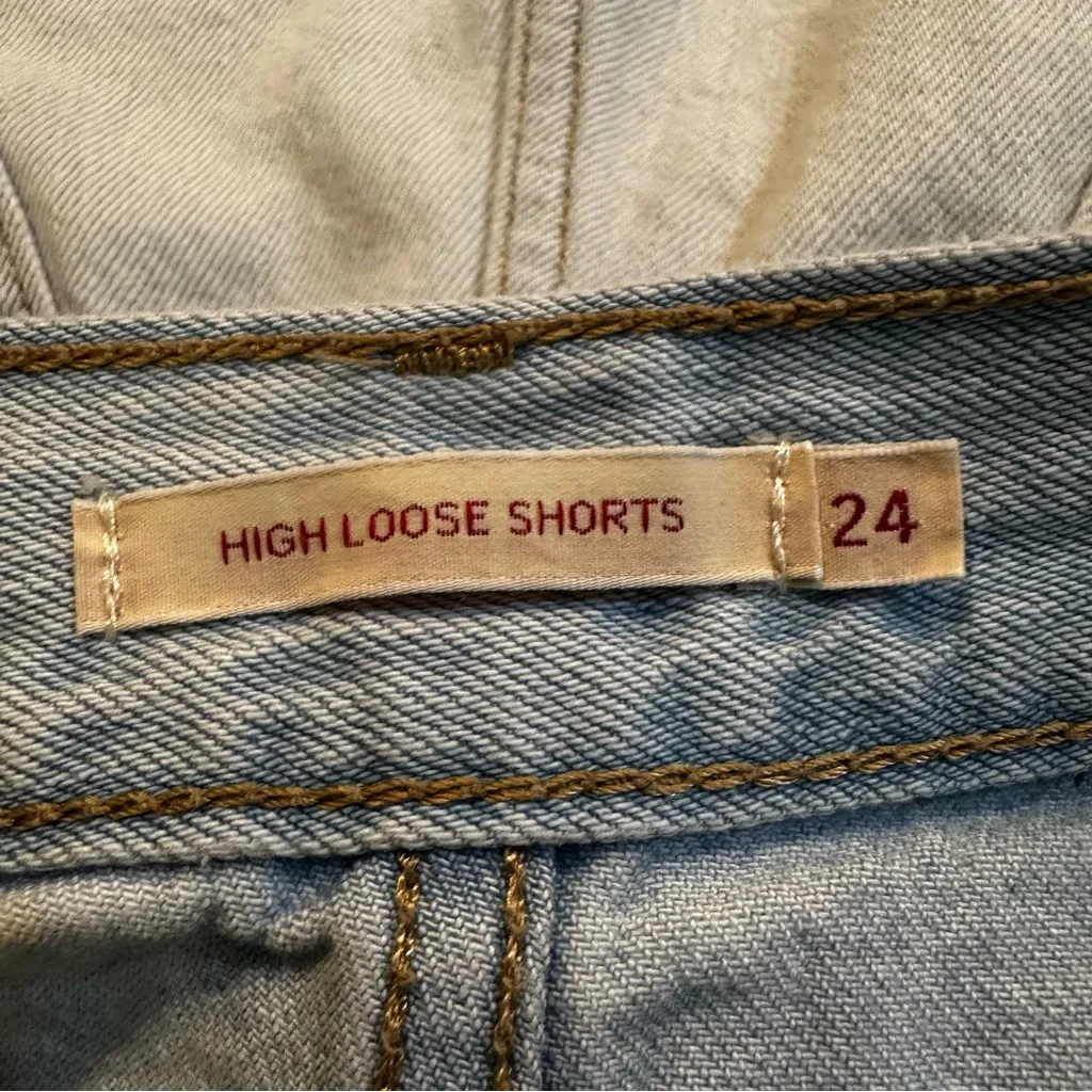 Levi's Women's High Loose Shorts Light Wash Baggy Relaxed High Rise Waist 24 - Image 11