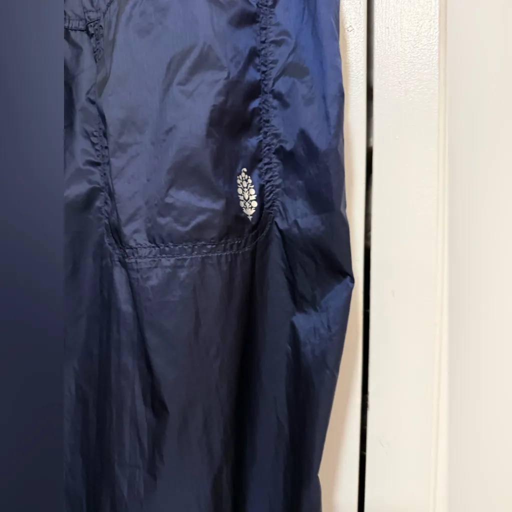 Free People Back to the Future pants blue pull on jogger pant sporty lightweight Size L - Image 6