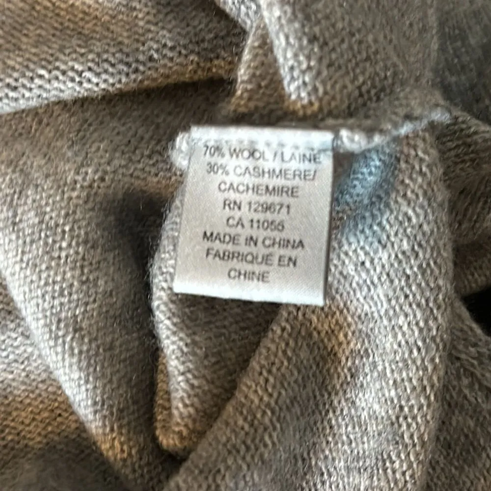 360 Sweater Women’s Grey Turtleneck Asymmetrical Sweater Gray Size XS - Image 7