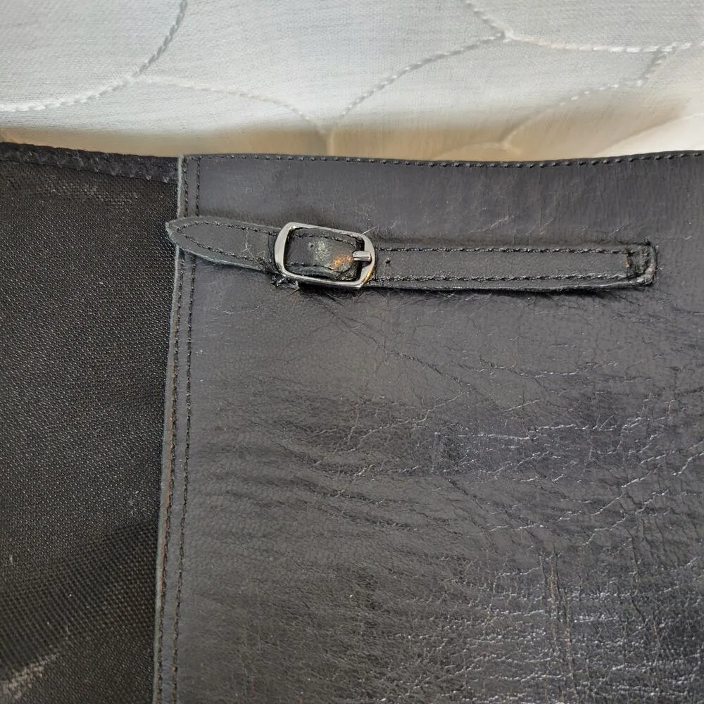 Timberland Tasa Tall Leather Boots 9 Black Knee High Western Block Heel 61383 - Image 12