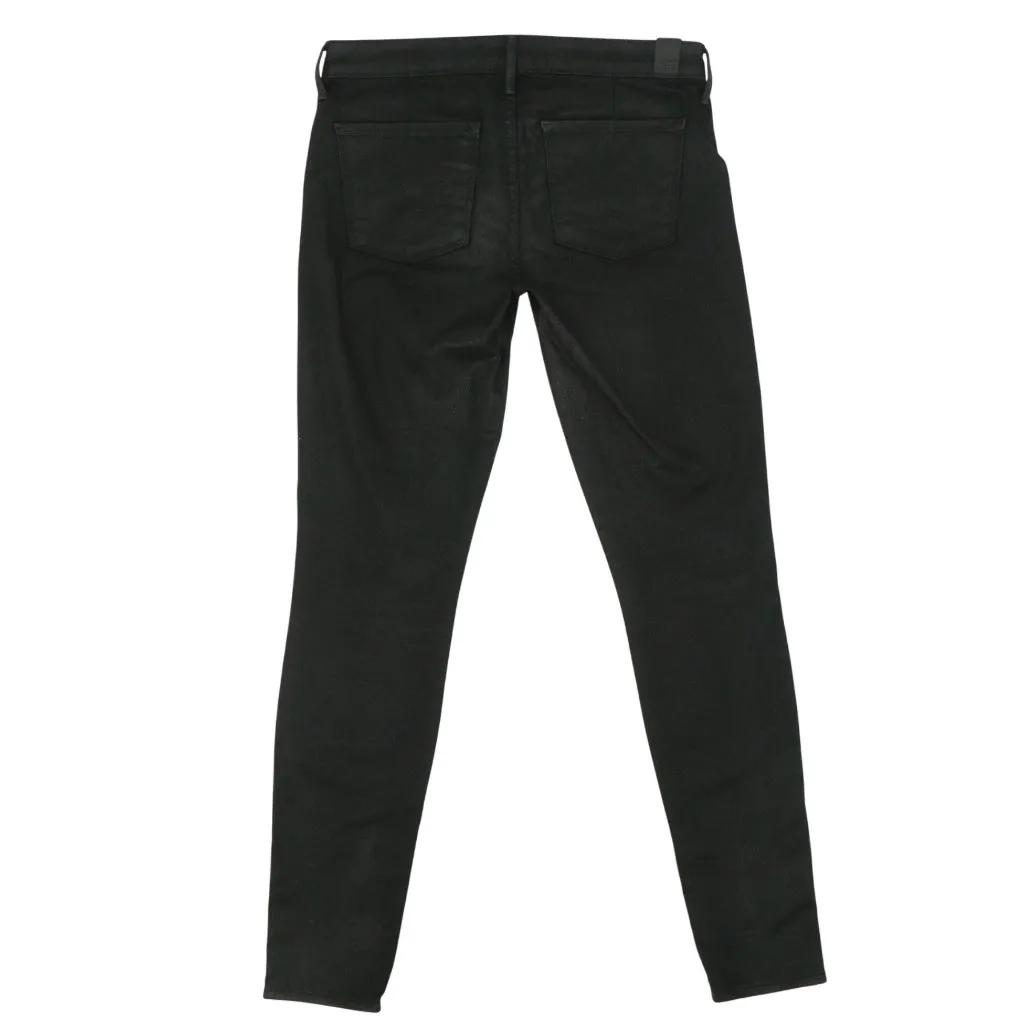Vince Black Dylan Coated Moto Zip Leg Skinny Pants Jeans 27 - Image 7