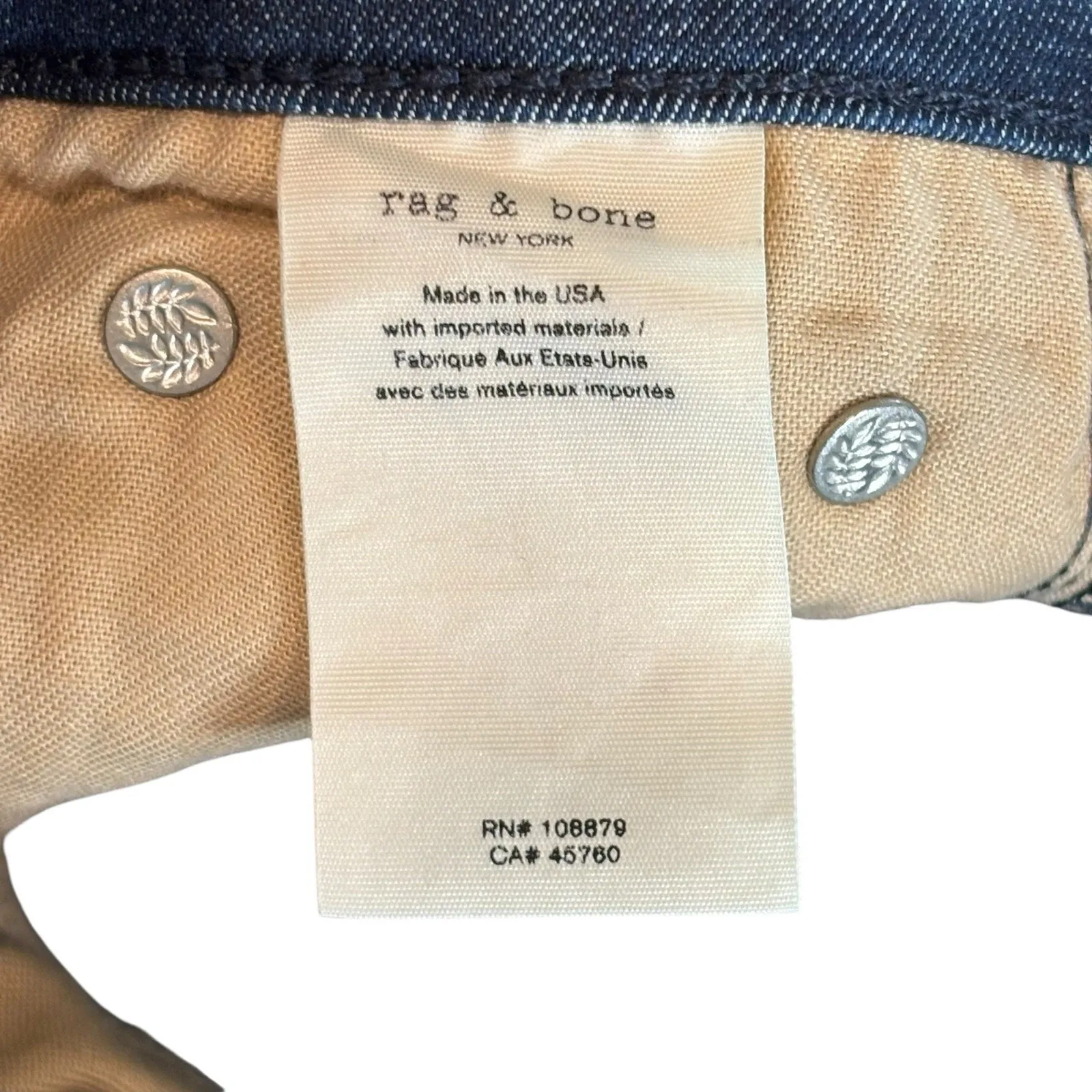 Rag & Bone Jeans Womens 26 Nina High Rise Ankle Skinny Dark Wash Denim New York - Image 5