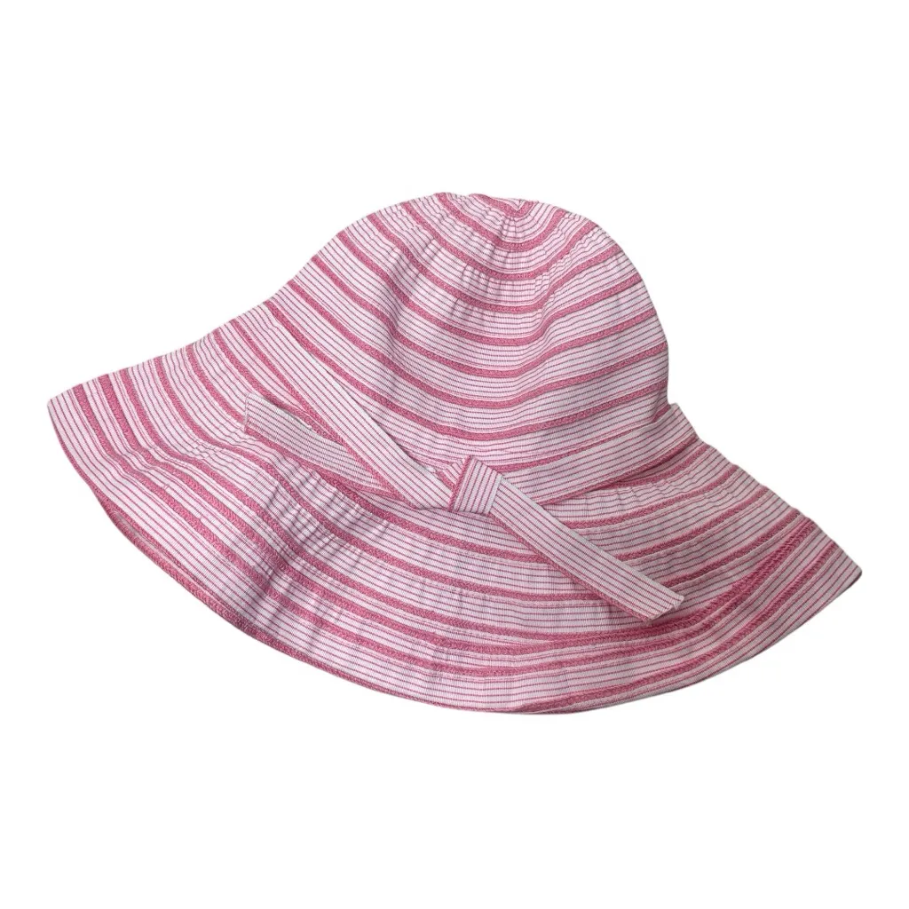 NWOT Romantic Pink Striped Sun Hat - Image 2