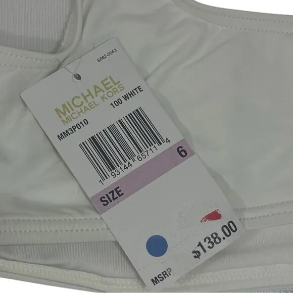 Michael‎ Kors Women's Black Zip-trim Cutout One-piece Swimsuit 6 - Image 5