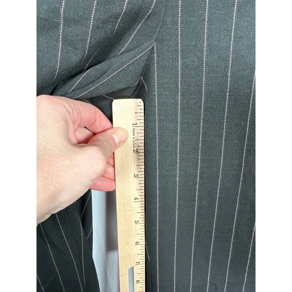 Vintage Y2K Dalia Pants Womens Size 10 Pin Stripe Black Pink Fairy Whimsigoth - Image 10