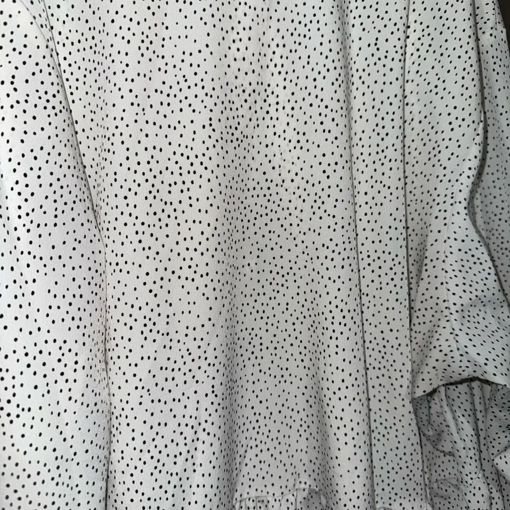 White Polka Dot Long Sleeve Dress - Image 5