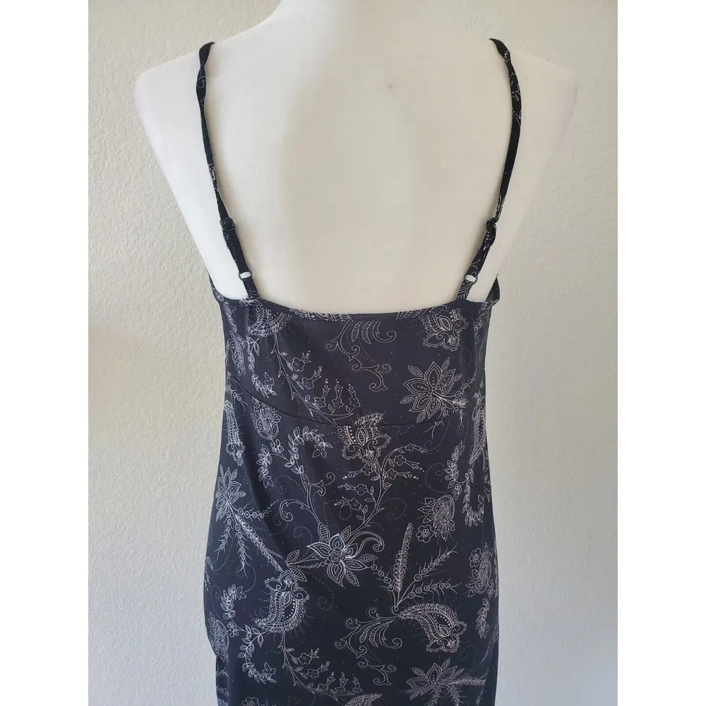 Daisy Fuentes Sleepwear Lingerie Intimate Dress Black White Paisley Stra… - Image 7