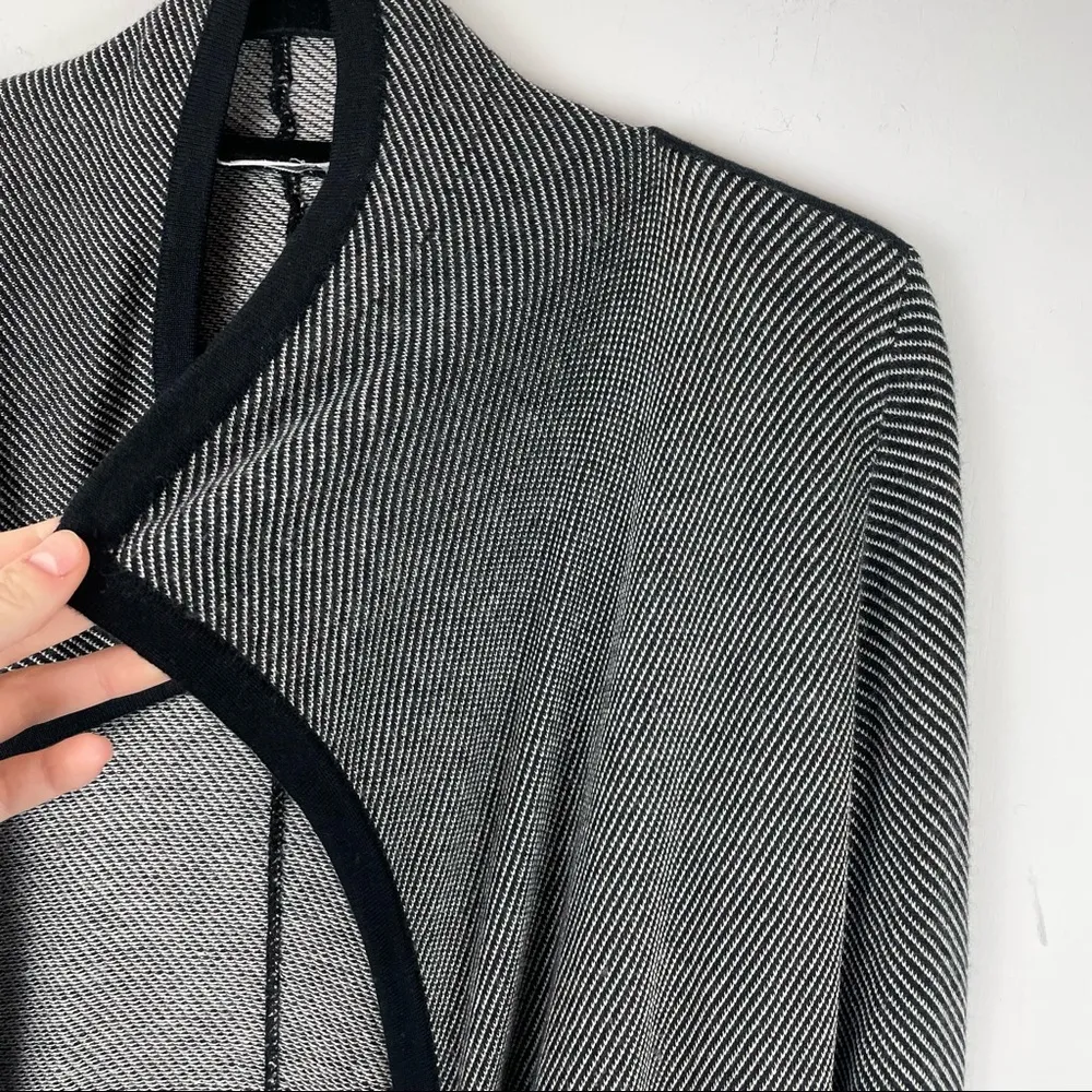 MaxMara Giacca Filato Knitting Yarn Silk Cashmere Blend Stripe Cardigan Sweater - Image 5