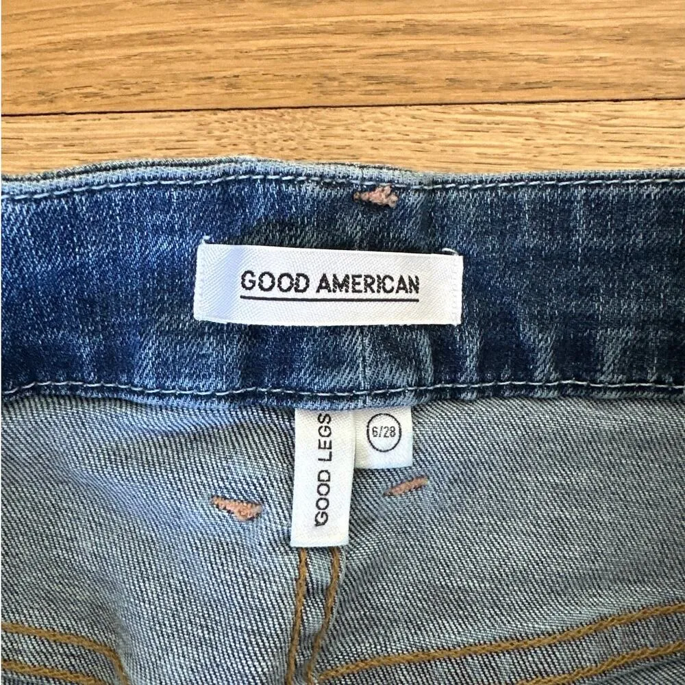 Good American - Good Legs Skinny Jeans in Blue - Image 3