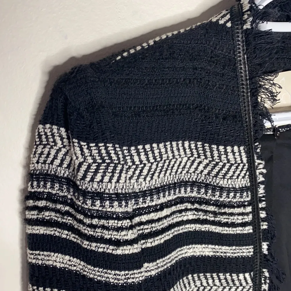 Rebecca Taylor Stripe black and white Tweed jacket size 0 - Image 64