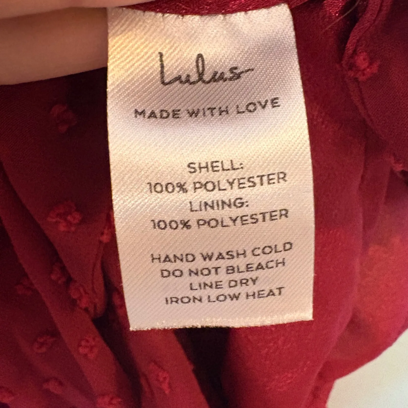 Lulus For Us to Dance Magenta Swiss Dot Ruffled Midi Dress Size XS NWT - Image 7