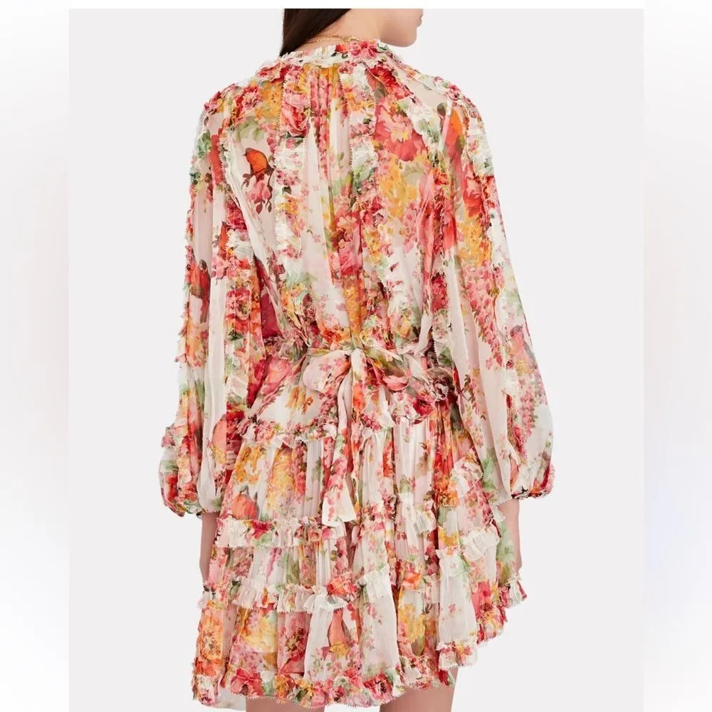 NWOT zimmermann Mae billow frill dress size 2 - Image 5