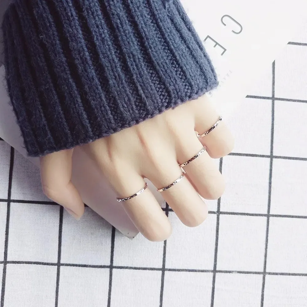 NEW 18k/.925 Rose Gold Dainty‎ Stacking Midi Pinky Knuckle Ring - Image 4